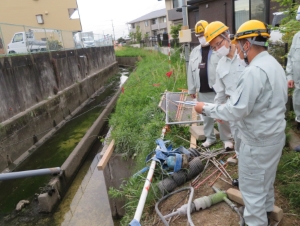 写真：雨水排水対策事業　現地視察2