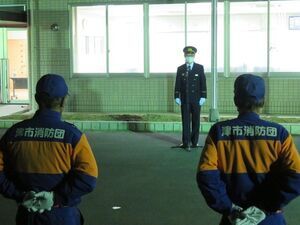 写真：津市消防団年末特別警戒巡視1