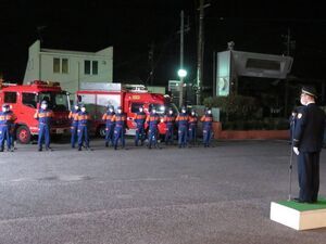 写真：津市消防団年末特別警戒巡視2