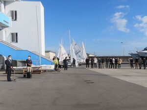 写真：2021年度東日本420級セーリング選手権大会 兼 津セーリングカップ 挨拶