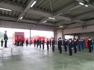 写真:消防特別視閲1