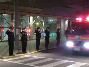 写真：消防団年末特別警戒出陣式2