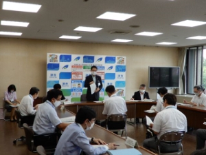 写真：第24回新型コロナウイルス感染症対策本部会議