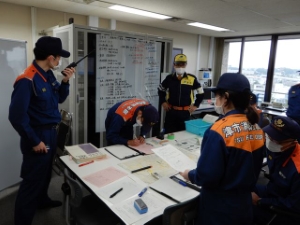 写真：津市災害対策図上訓練2