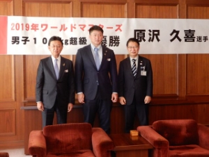 写真：原沢久喜選手「ワールドマスターズ青島2019」100kg超級 優勝報告2