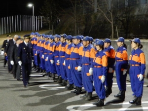 写真:津市消防団年末特別警戒巡視2