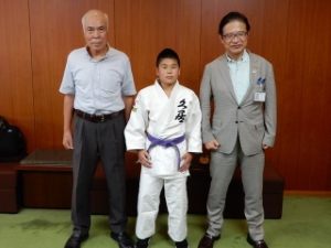 写真:全国小学生柔道大会出場