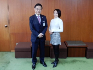 写真：松島史奈さん来訪