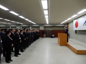 写真：仕事納め式