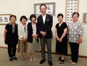 写真：第49回青流会書展 鑑賞