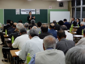 写真:片田地区獣害対策協議会第12回総会 挨拶