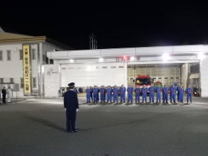 写真：津市消防団年末特別警戒巡視2