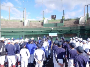 写真：津市中学生野球教室2017