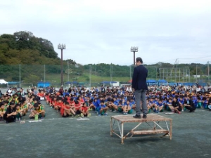 写真：学童保育ドッジボール交流会