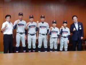 写真：日本リトルシニア日本選手権大会出場選手