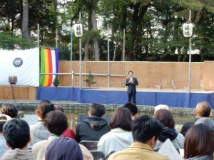 写真：津市民薪能 挨拶