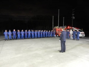 写真：津市消防団年末特別警戒巡視1