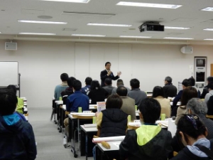 写真:三重県教職員組合津支部分会「市長との教育懇談会」 講話「津市の教育の充実について」