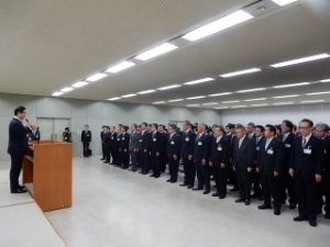 写真：仕事納め式