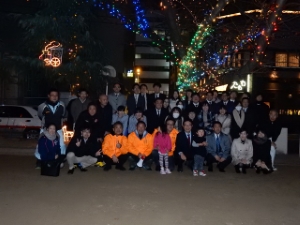 写真:津駅前イルミネーション点灯式