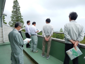 写真：青山高原保健休養地　視察