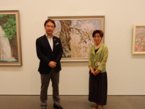 写真：蒔田恭子さん日本画展