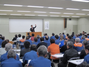 写真：平成26年度土砂災害研修 挨拶