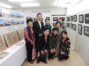 写真：地区文化祭 挨拶、鑑賞