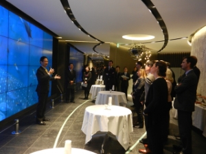 写真：スイス連邦共和国　ジュネーブ州経済ミッション団歓迎レセプション 挨拶