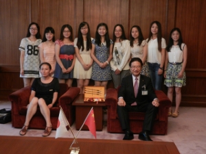 写真:江蘇大学友好訪日団 来訪