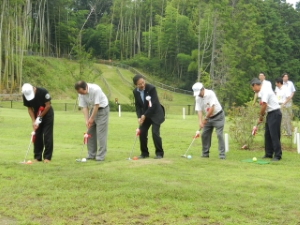 写真:河芸マレットゴルフ場オープンセレモニー