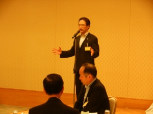 写真:全国競艇主催地議会協議会 情報交換会 挨拶