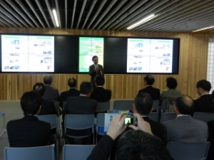 写真：三重大学スマートキャンパス実証事業 概要説明会挨拶