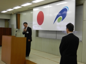 写真:野口正副市長 離任式1