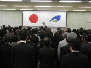 写真：仕事納め式