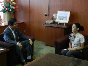 写真：JICA青年海外協力隊ボランティア活動帰国報告