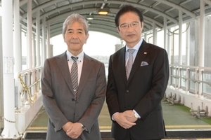 写真:市長と清水英範さん
