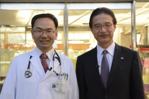 写真:市長と竹村洋典さん