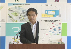 写真:平成23年8月1日定例記者会見の様子