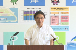 写真:平成23年8月26日定例記者会見の様子