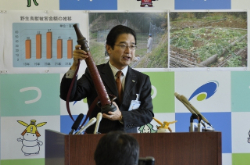 写真:平成23年12月9日定例記者会見の様子