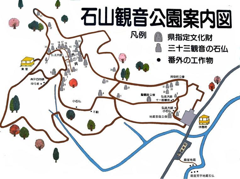 地図:石山観音パンフレットマップ