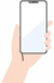 イラスト：手にスマホ