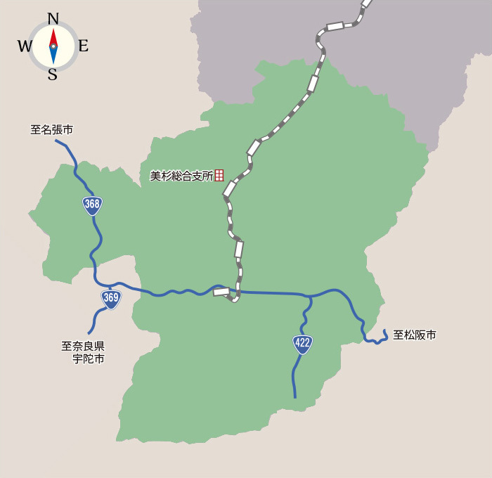 地図：美杉エリア