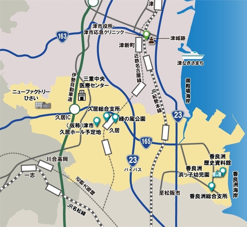 地図:南部エリア