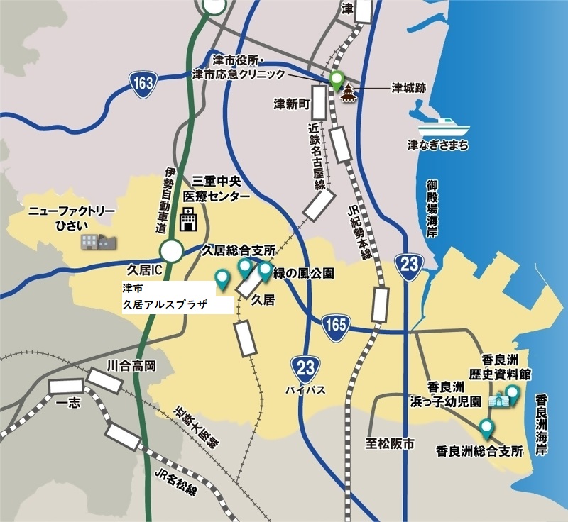 地図：南部エリア