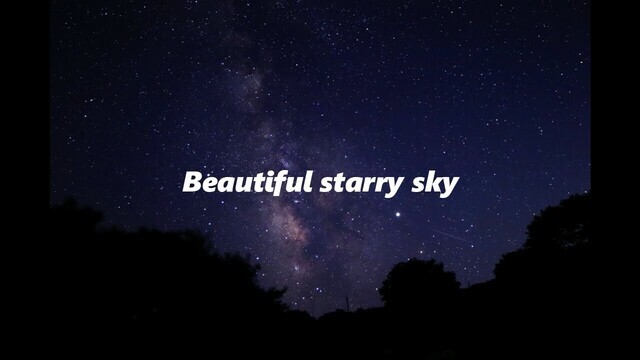 動画サムネイル：美杉町の美しい星空