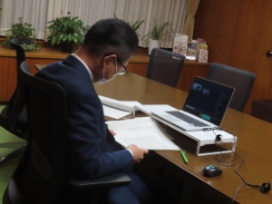 写真：総務省オンラインミーティング