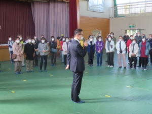 写真：養正地区防災訓練挨拶