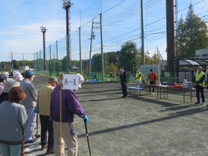 写真:グラウンドゴルフ挨拶